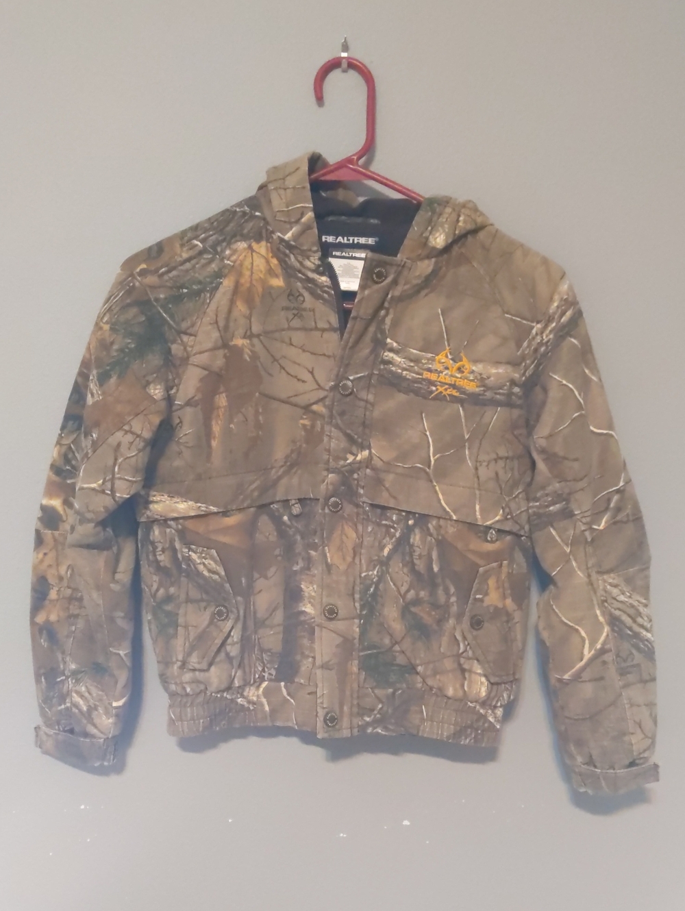 Realtree Camo Hooded Jacket in Brown and Green - Picture 1 of 2